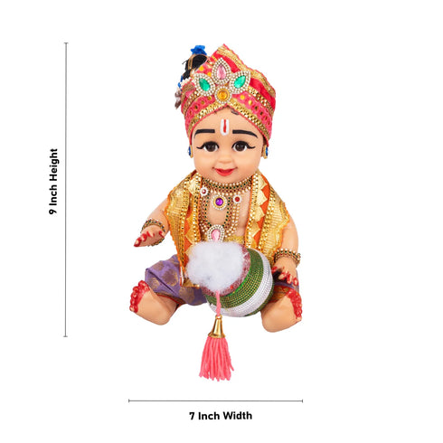 Giri Kannan Statue With Pot Plastic Golu Bommai